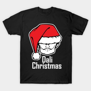 Dali Christmas - White Outlined Version T-Shirt